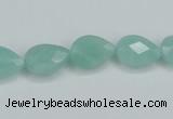 CAM157 15.5 inches 10*14mm faceted teardrop amazonite gemstone beads