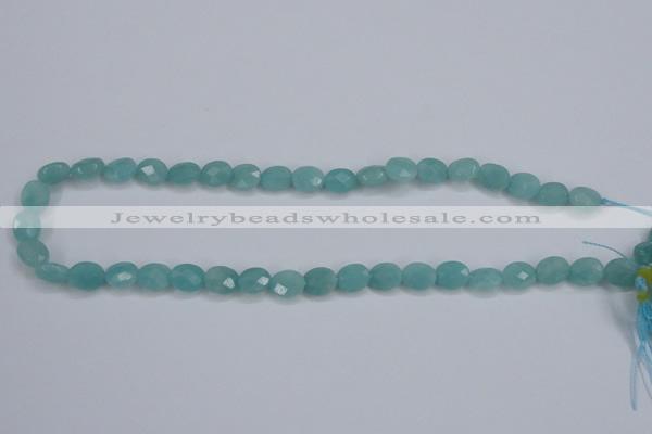 CAM158 15.5 inches 8*10mm faceted oval amazonite gemstone beads