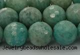 CAM1584 15.5 inches 12mm faceted round Russian amazonite beads