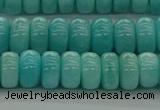 CAM1602 15.5 inches 5*8mm rondelle natural peru amazonite beads