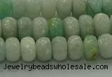 CAM1612 15.5 inches 5*8mm faceted rondelle peru amazonite beads