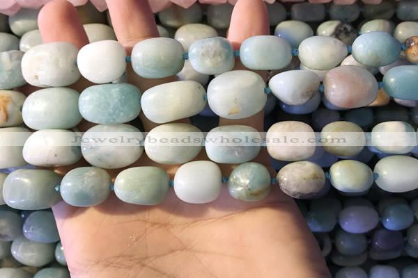 CAM1675 15.5 inches 8*10mm - 15*20mm nuggets amazonite beads