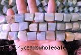 CAM1676 15.5 inches 8*10mm - 12*14mm cube amazonite beads