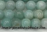 CAM1680 15.5 inches 4mm round natural amazonite beads wholesale