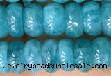 CAM1714 15.5 inches 3*7mm - 4*8mm rondelle natural amazonite beads