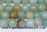 CAM1745 15.5 inches 6mm faceted round amazonite beads wholesale