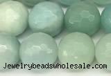 CAM1771 15 inches 8mm faceted round amazonite beads