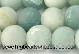 CAM1796 15 inches 6mm round matte amazonite beads