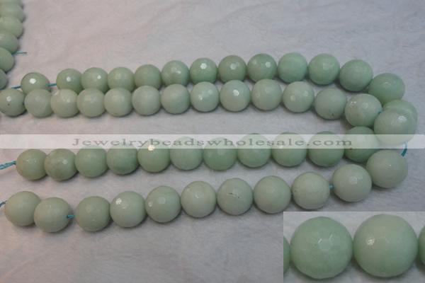 CAM181 15.5 inches 16mm faceted round amazonite gemstone beads