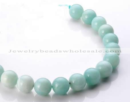 CAM22 15.5 inches natural amazonite round 18mm beads wholesale