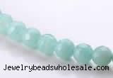 CAM26 faceted round 6mm natural amazonite stone beads wholesale