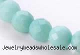 CAM29 natural amazonite faceted round 12mm stone beads Wholesale