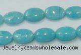 CAM304 15.5 inches 10*14mm oval natural peru amazonite beads wholesale