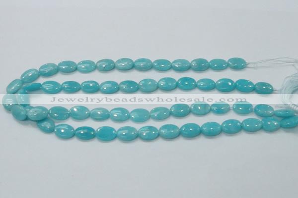 CAM304 15.5 inches 10*14mm oval natural peru amazonite beads wholesale