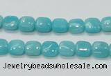 CAM305 15.5 inches 8*8mm square natural peru amazonite beads wholesale