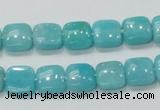 CAM306 15.5 inches 10*10mm square natural peru amazonite beads wholesale