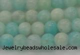 CAM332 15.5 inches 7mm round natural peru amazonite beads