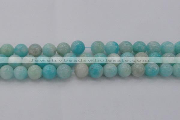 CAM335 15.5 inches 12mm round natural peru amazonite beads