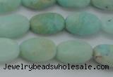 CAM337 15.5 inches 8*12mm oval natural peru amazonite beads