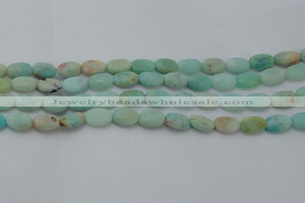 CAM337 15.5 inches 8*12mm oval natural peru amazonite beads