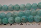 CAM352 15.5 inches 8mm round natural peru amazonite beads wholesale