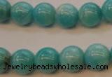 CAM354 15.5 inches 12mm round natural peru amazonite beads wholesale