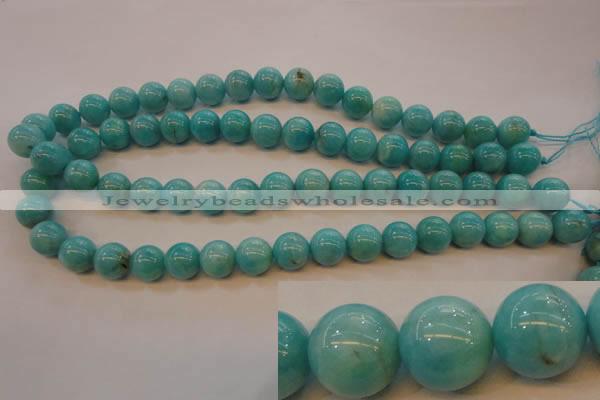 CAM354 15.5 inches 12mm round natural peru amazonite beads wholesale