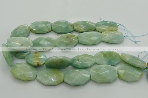 CAM371 15.5 inches 22*30mm - 25*35mm faceted octagonal amazonite beads