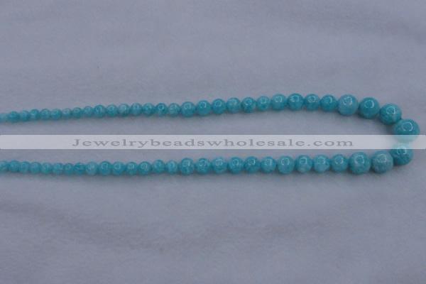 CAM372 15.5 inches 4mm - 10mm round mozambique amazonite beads