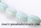 CAM38 flat oval natural amazonite 8*12mm beads Wholesale