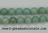 CAM401 15.5 inches 8mm round natural russian amazonite beads wholesale