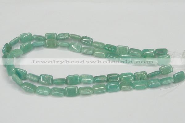 CAM405 15.5 inches 10*14mm rectangle natural russian amazonite beads