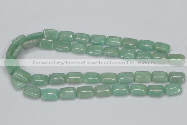 CAM406 15.5 inches 13*18mm rectangle natural russian amazonite beads