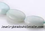 CAM41 13*18mm flat oval natural amazonite beads Wholesale