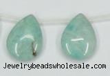 CAM417 15.5 inches 18*25mm flat teardrop natural russian amazonite beads