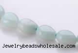 CAM44 8*10mm natural amazonite flat teardrop beads Wholesale