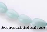 CAM45 8*12mm natural amazonite flat teardrop beads Wholesale