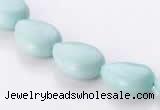 CAM46 10*14mm natural amazonite flat teardrop beads Wholesale