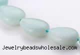 CAM47 flat teardrop natural amazonite 12*16mm beads Wholesale