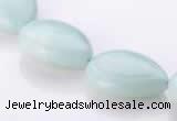 CAM49 flat teardrop 15*20mm natural amazonite beads Wholesale