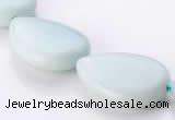 CAM51 natural amazonite 18*25mm flat teardrop beads Wholesale