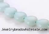 CAM53 10*10mm heart natural amazonite gemstone beads Wholesale