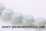 CAM57 10mm coin natural amazonite gemstone beads Wholesale