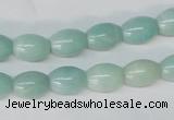 CAM602 15.5 inches 8*11mm rice Chinese amazonite gemstone beads