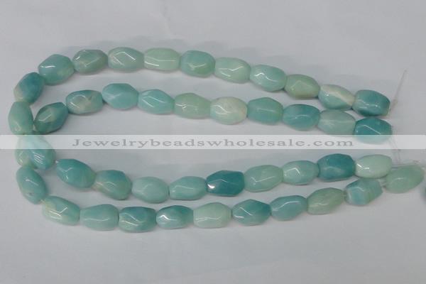 CAM609 15.5 inches 13*18mm faceted nugget Chinese amazonite beads