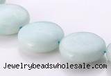 CAM61 coin natural amazonite 18mm gemstone beads Wholesale