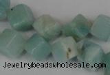 CAM617 15.5 inches 6*6mm cube Chinese amazonite gemstone beads