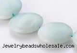 CAM62 natural amazonite 20mm coin gemstone beads Wholesale