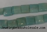 CAM624 15.5 inches 10*10mm square Chinese amazonite gemstone beads