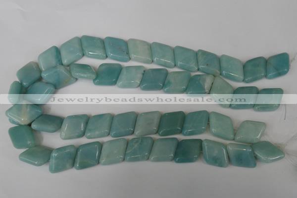 CAM627 15.5 inches 17*17mm diamond Chinese amazonite gemstone beads